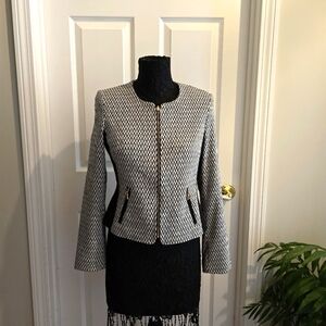 Calvin Klein Chevron Pattern Suit Jacket